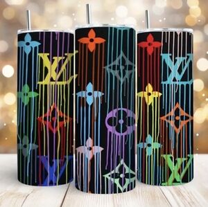 20oz Stainless Steel Cup W/ Lid And Metal Straw New